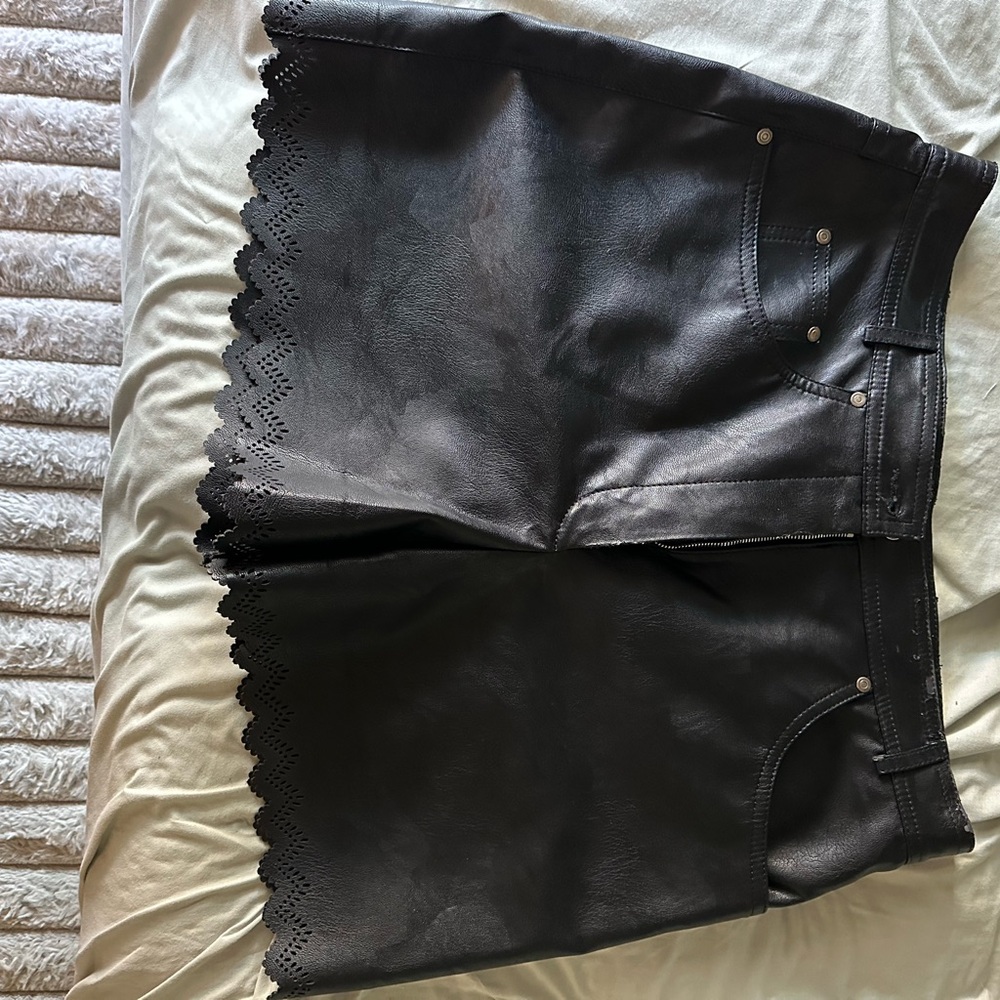 Stella McCartney Vegan Leather Shorts